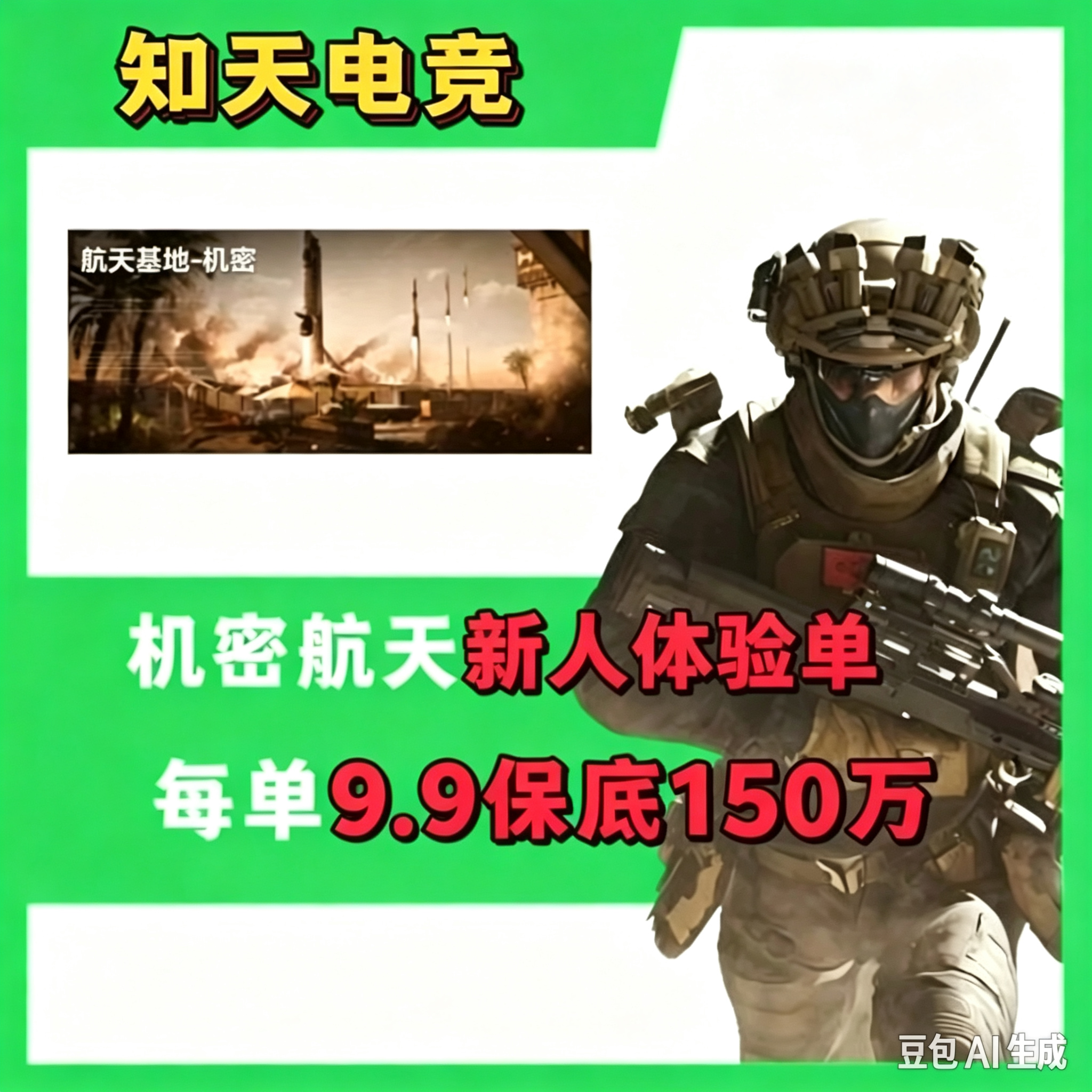 机密航天新人体验单保底150万